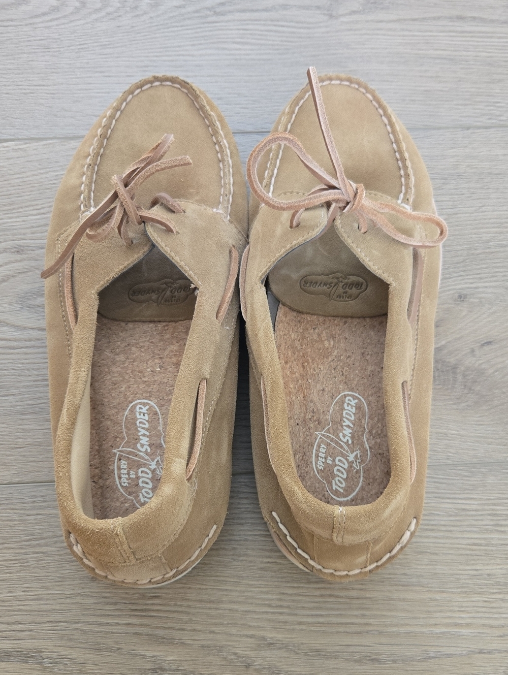 Sperry x Todd Snyder Suede Boat Shoes Tan Men's 11.5